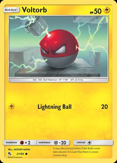 Voltorb – Hidden Fates nr 021/068 (Standard)