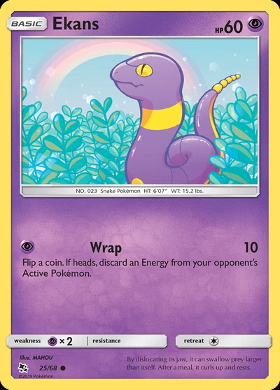 Ekans – Hidden Fates nr 025/068 (Standard)