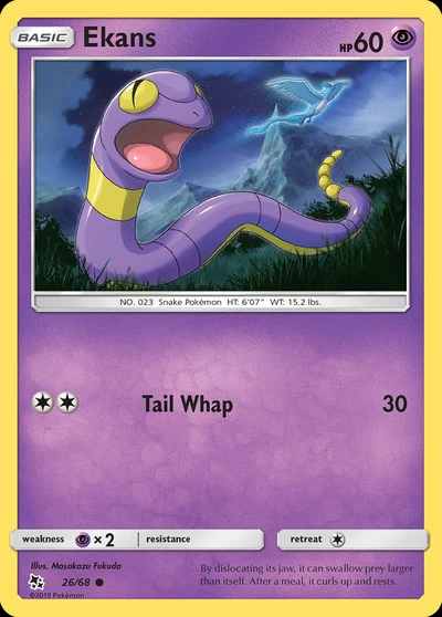 Ekans – Hidden Fates nr 026/068 (Standard)
