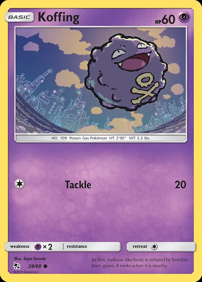 Koffing – Hidden Fates nr 028/068 (Standard)