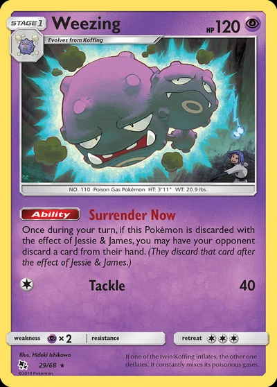 Weezing – Hidden Fates nr 029/068 (Standard)