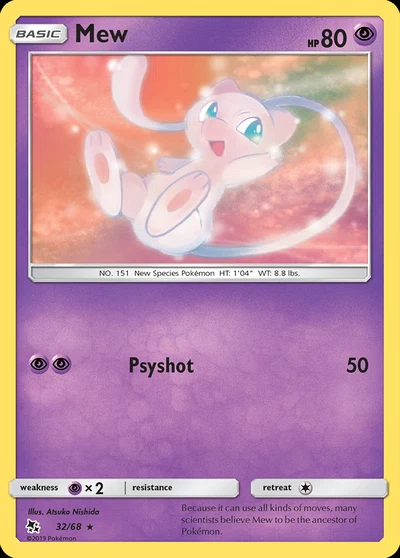 Mew – Hidden Fates nr 032/068 (Standard)