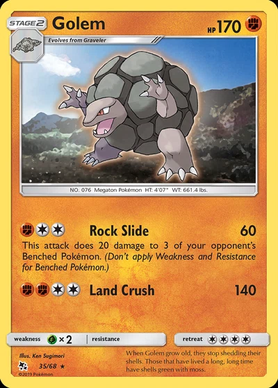 Golem – Hidden Fates nr 035/068 (Standard)