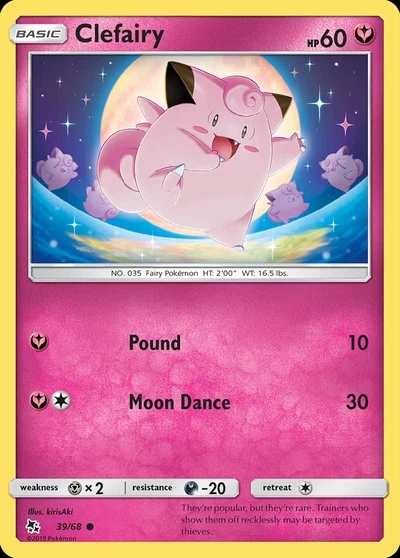 Clefairy – Hidden Fates nr 039/068 (Standard)