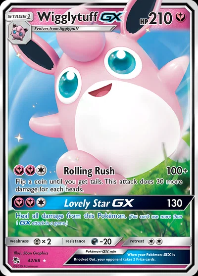 Wigglytuff-GX – Hidden Fates nr 042/068 (Standard)