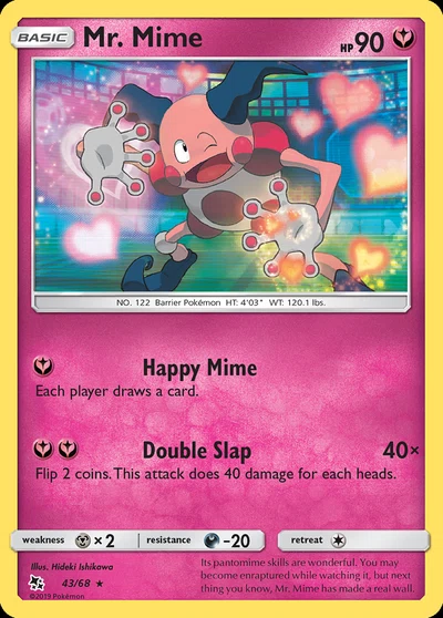 Mr. Mime – Hidden Fates nr 043/068 (Standard)
