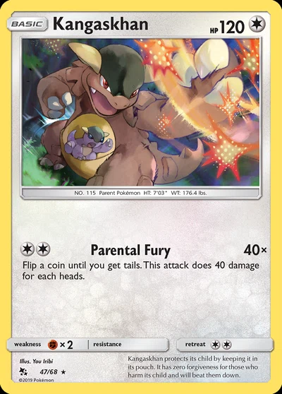 Kangaskhan – Hidden Fates nr 047/068 (Standard)