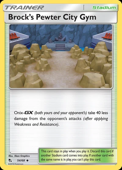 Brock's Pewter City Gym – Hidden Fates nr 054/068 (Standard)