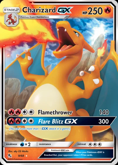 Charizard-GX – Hidden Fates nr 009/068 (Standard)
