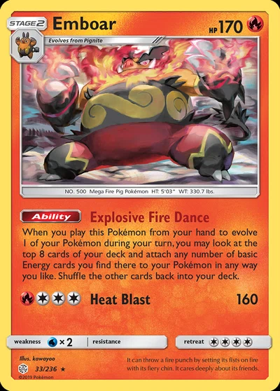 Emboar – Cosmic Eclipse nr 033/236 (Standard)
