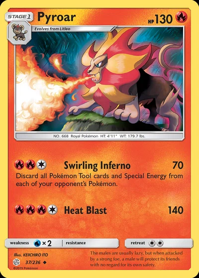 Pyroar – Cosmic Eclipse nr 037/236 (Standard)