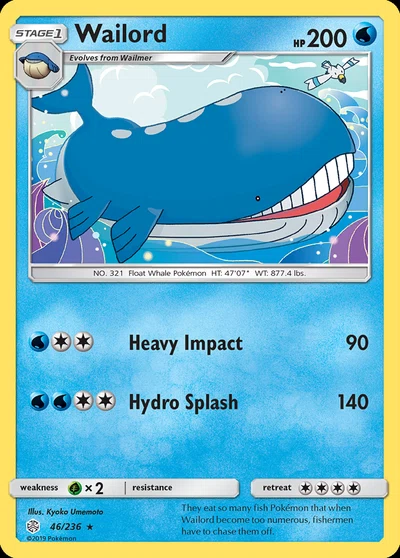 Wailord – Cosmic Eclipse nr 046/236 (Standard)
