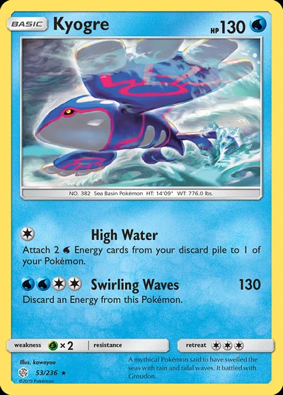 Kyogre – Cosmic Eclipse nr 053/236 (Standard)