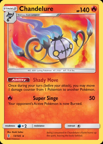 Chandelure – Guardians Rising nr 013/145 (Standard)