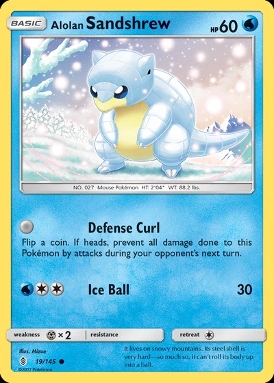 Alolan Sandshrew – Guardians Rising nr 019/145 (Standard)