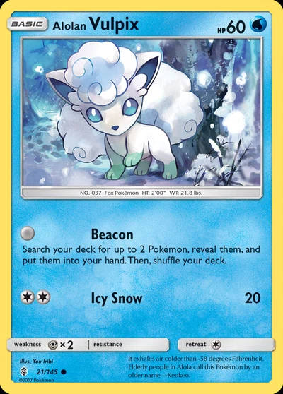 Alolan Vulpix – Guardians Rising nr 021/145 (Standard)