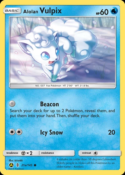 Alolan Vulpix – Guardians Rising nr 21a/145 (Standard)