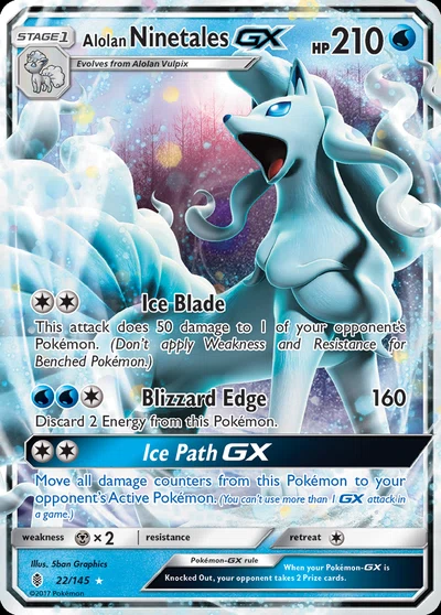 Alolan Ninetales-GX – Guardians Rising nr 022/145 (Standard)