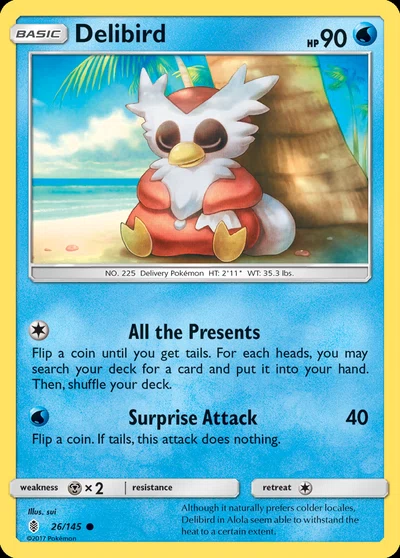 Delibird – Guardians Rising nr 026/145 (Standard)