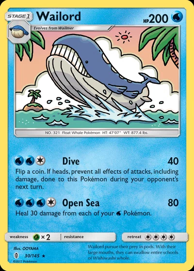 Wailord – Guardians Rising nr 030/145 (Standard)