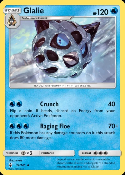 Glalie – Guardians Rising nr 032/145 (Standard)