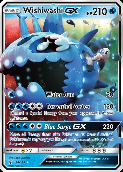 Wishiwashi-GX – Guardians Rising nr 038/145 (Standard)