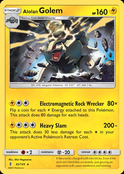 Alolan Golem – Guardians Rising nr 042/145 (Standard)