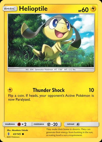 Helioptile – Guardians Rising nr 043/145 (Standard)