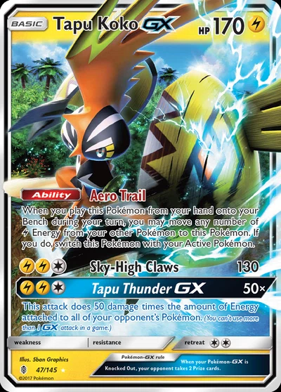 Tapu Koko-GX – Guardians Rising nr 047/145 (Standard)