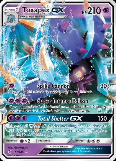 Toxapex-GX – Guardians Rising nr 057/145 (Standard)