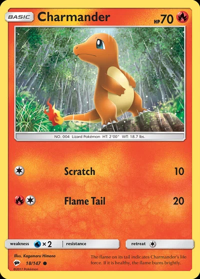 Charmander – Burning Shadows nr 018/147 (Standard)