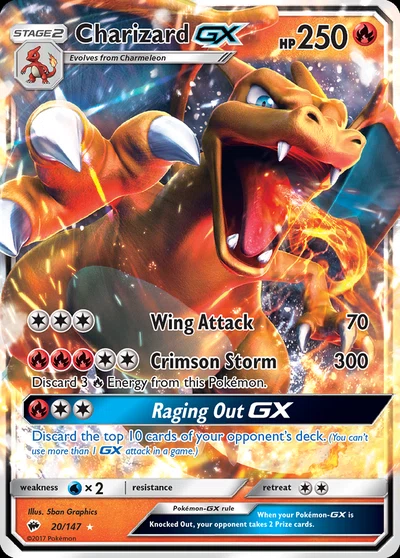 Charizard-GX – Burning Shadows nr 020/147 (Standard)