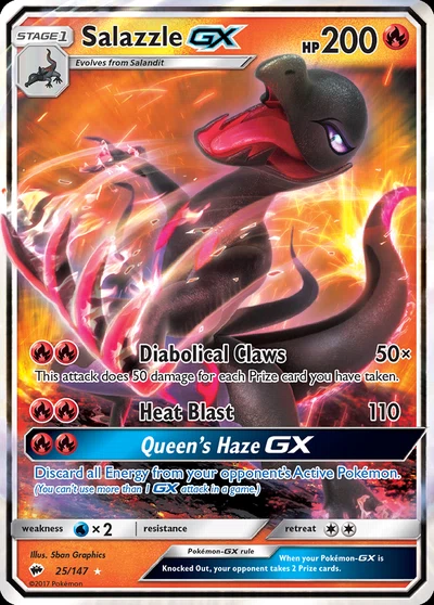 Salazzle-GX – Burning Shadows nr 025/147 (Standard)