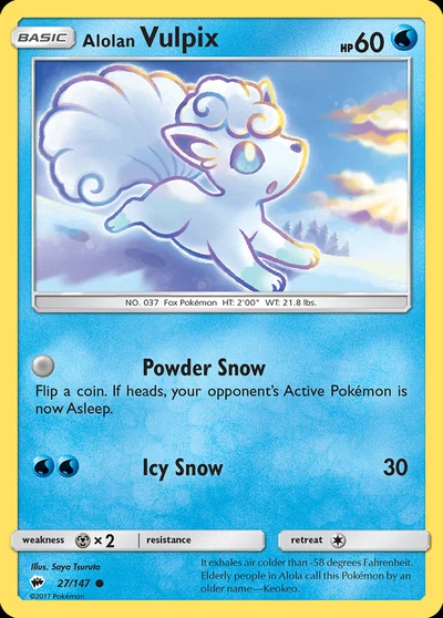 Alolan Vulpix – Burning Shadows nr 027/147 (Standard)