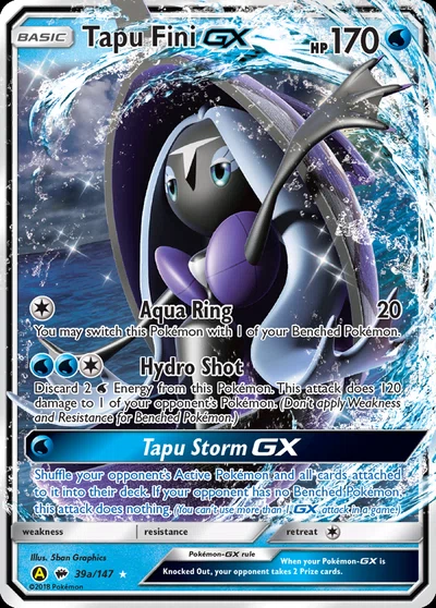 Tapu Fini-GX – Burning Shadows nr 39a/147 (Standard)