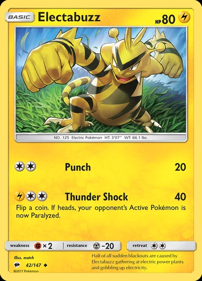 Electabuzz – Burning Shadows nr 042/147 (Standard)