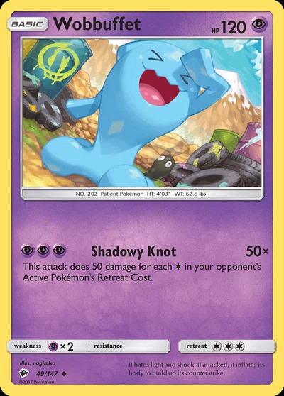 Wobbuffet – Burning Shadows nr 049/147 (Standard)