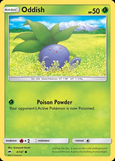 Oddish – Burning Shadows nr 004/147 (Standard)