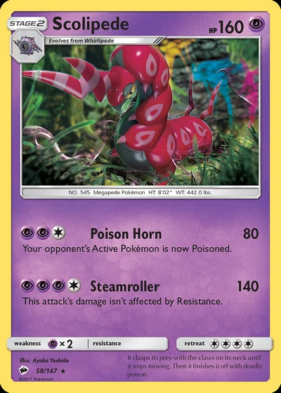 Scolipede – Burning Shadows nr 058/147 (Standard)