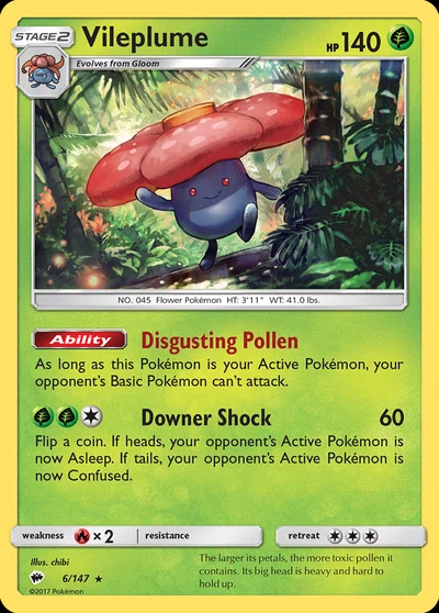 Vileplume – Burning Shadows nr 006/147 (Standard)