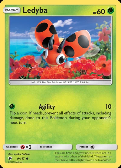 Ledyba – Burning Shadows nr 009/147 (Standard)