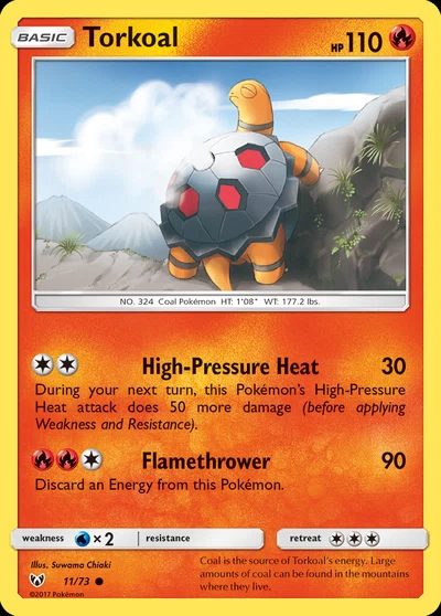 Torkoal – Shining Legends nr 011/073 (Standard)