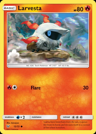 Larvesta – Shining Legends nr 012/073 (Standard)
