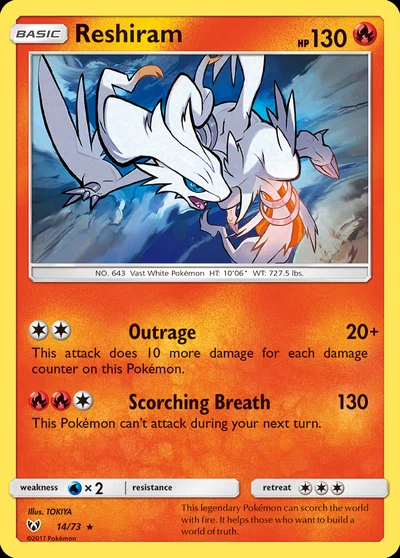 Reshiram – Shining Legends nr 014/073 (Standard)