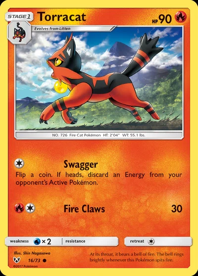 Torracat – Shining Legends nr 016/073 (Standard)