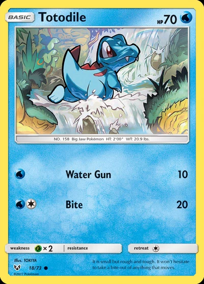 Totodile – Shining Legends nr 018/073 (Standard)