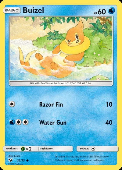 Buizel – Shining Legends nr 022/073 (Standard)