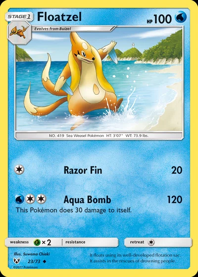 Floatzel – Shining Legends nr 023/073 (Standard)
