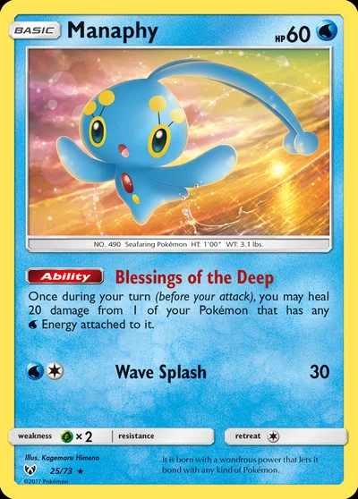 Manaphy – Shining Legends nr 025/073 (Standard)