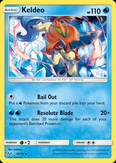 Keldeo – Shining Legends nr 026/073 (Standard)